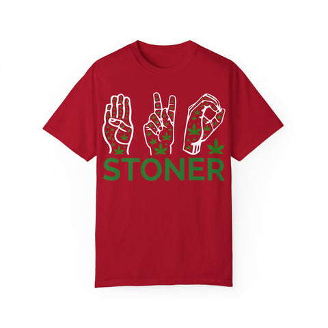 Unisex Stoner T-Shirt - Stylish Garment-Dyed Tee for Chill Vibes