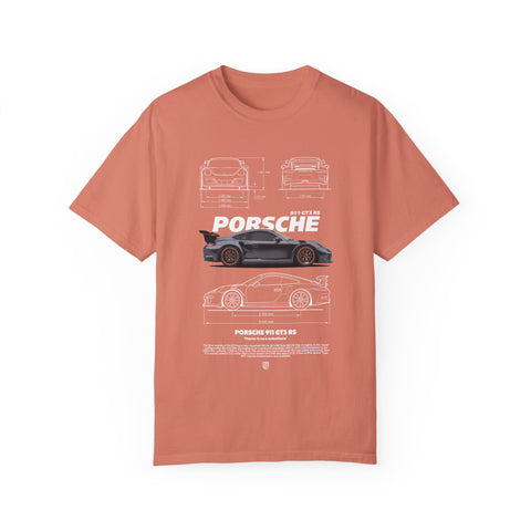 Porsche Blueprint Unisex T-Shirt - Automotive Enthusiast Graphic Tee