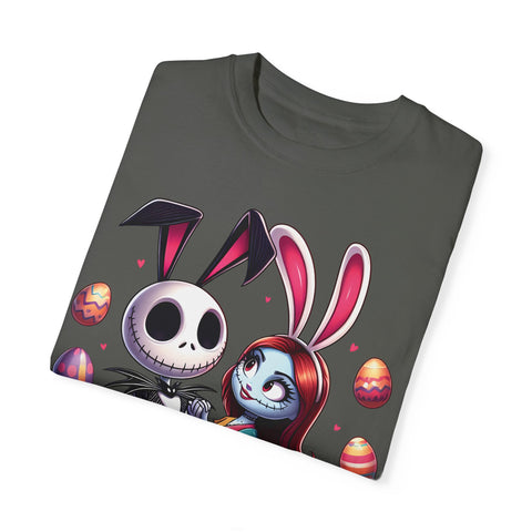 Easter-Themed Unisex T-Shirt with Bunny & Skeleton Print