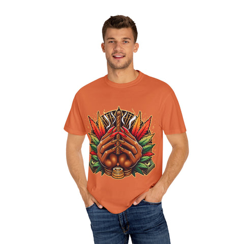 Bohemian Hand-Drawn T-Shirt for Nature Lovers