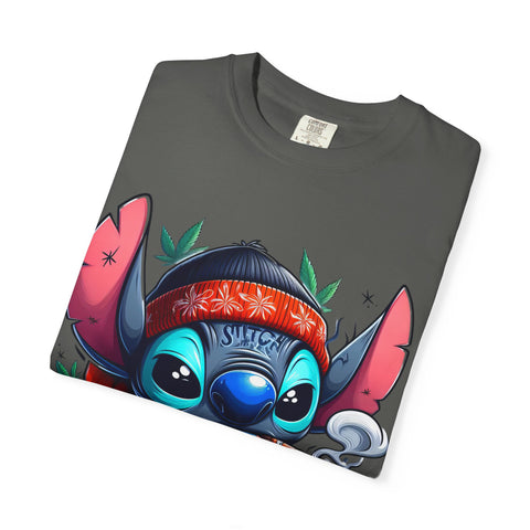 Vibrant Cartoon T-Shirt with Chill Vibe - Unisex Garment-Dyed Tee