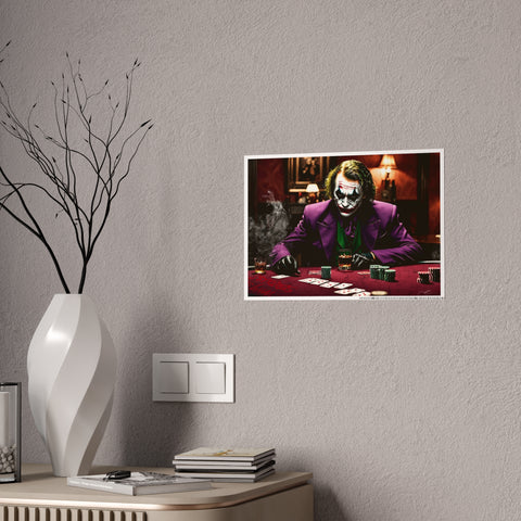 Gothic Joker Gloss Poster - Dark Wall Art for Movie Lovers