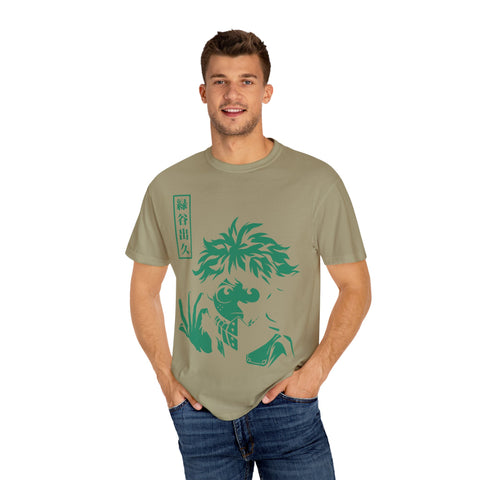 Anime-Inspired Unisex T-Shirt - Hand-Drawn Green Character Design