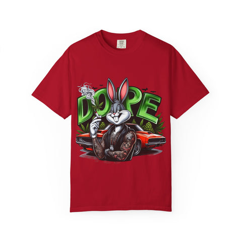 Cool Cartoon Bunny Graphic T-Shirt - DOPE Vintage Style