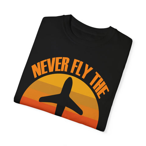 Vintage-Inspired Travel T-Shirt - "Never Fly the A Model of Anything"