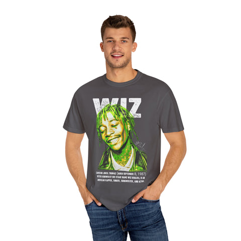 Unisex Garment-Dyed T-Shirt - Celebrate Wiz Khalifa's Legacy - Vibrant Graphic Tee