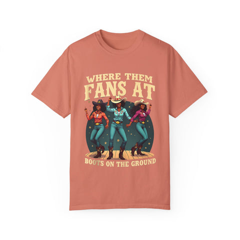 Where Them Fans At Graphic T-Shirt - Unisex Vintage Style Tee