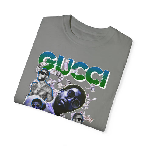 Unisex Garment-Dyed T-shirt - Gucci Mane Graphic Tee