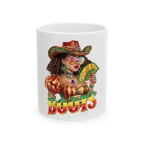 Colorful Bohemian Ceramic Mug – Perfect for Coffee Lovers