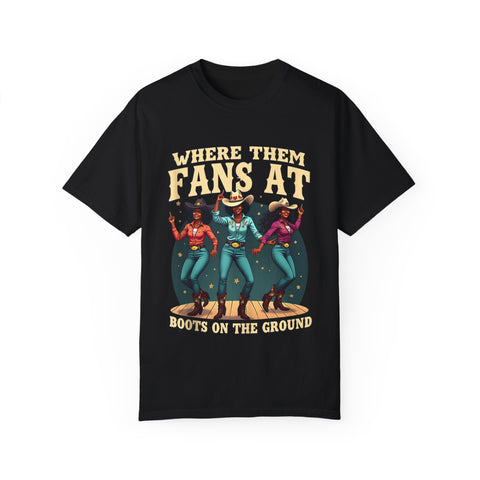 Where Them Fans At Graphic T-Shirt - Unisex Vintage Style Tee