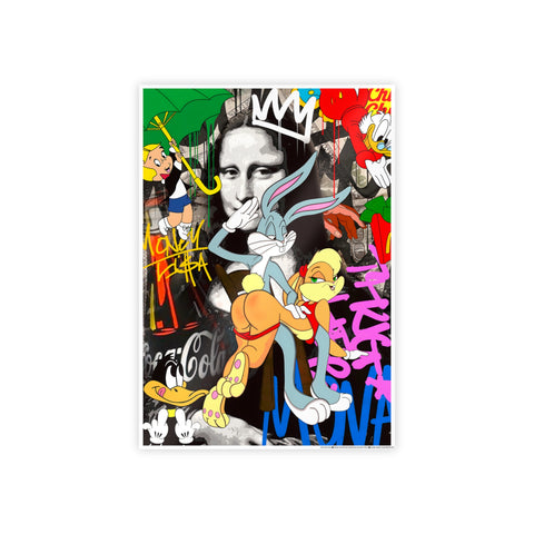 Vibrant Gloss Posters - Retro Cartoon Art Decor for Home or Office