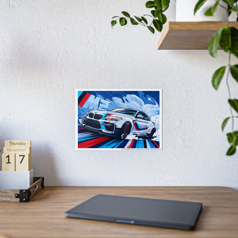 BMW M2 Glossy Poster - Vibrant Car Art for Auto Enthusiasts