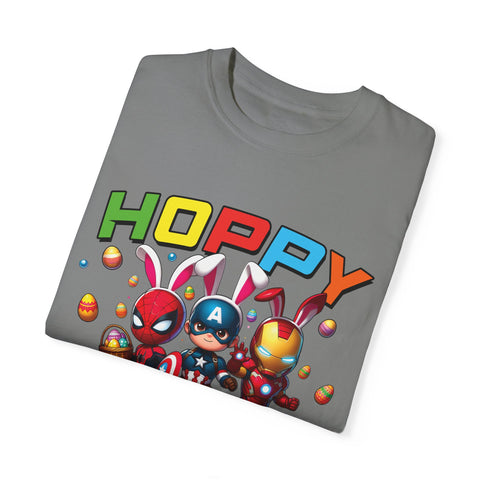 Hoppy Easter Unisex T-Shirt - Colorful Superhero Design