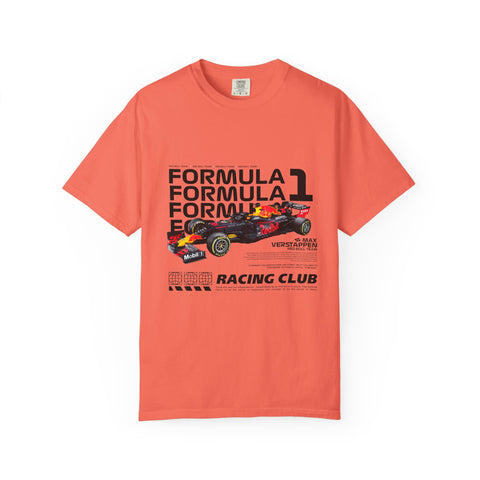 Racing Club Unisex Garment-Dyed T-Shirt - Formula 1 Graphic Tee
