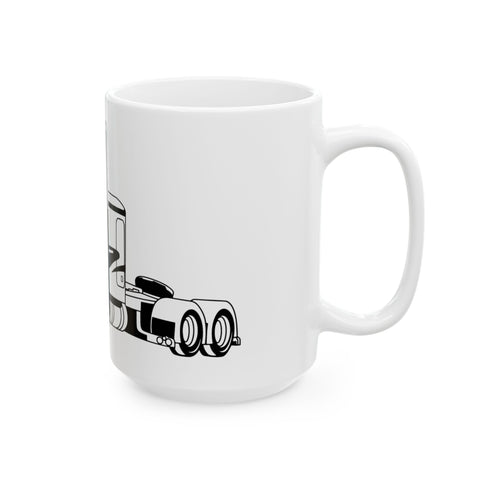 Trucker's Dream Ceramic Mug - 11oz & 15oz | Perfect Gift for Truck Enthusiasts