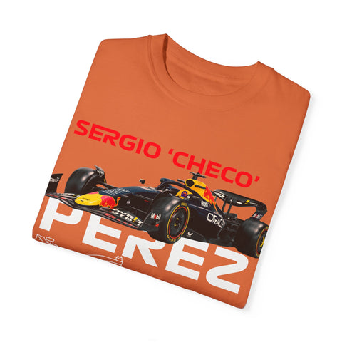 Sergio 'Checo' Perez Unisex Garment-Dyed T-Shirt - Red Bull Racing Fan Tee