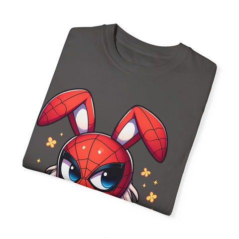 Easter Bunny Superhero T-Shirt - Unisex Garment-Dyed Tee