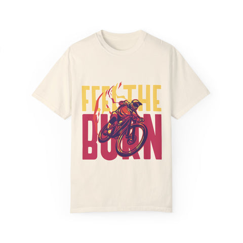 Unisex Feel the Burn Cycling T-Shirt - Perfect for Riders and Fitness Lovers