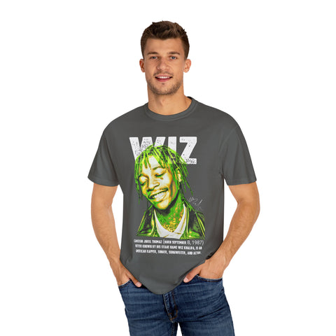 Unisex Garment-Dyed T-Shirt - Celebrate Wiz Khalifa's Legacy - Vibrant Graphic Tee