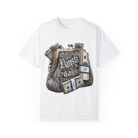 Gangsta Money Bag T-Shirt - Unisex Garment-Dyed Tee