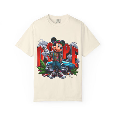 Dope Mickey Mouse Unisex Garment-Dyed T-shirt