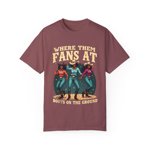 Where Them Fans At Graphic T-Shirt - Unisex Vintage Style Tee