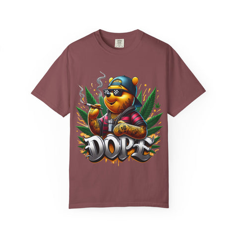 Cool Cannabis Bear Unisex T-Shirt - 'DOPE' Design