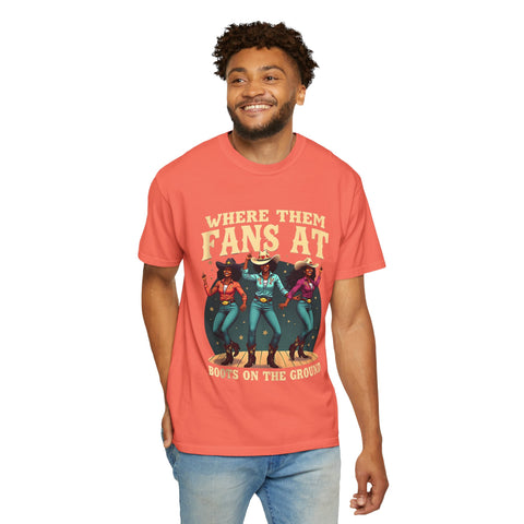 Where Them Fans At Graphic T-Shirt - Unisex Vintage Style Tee