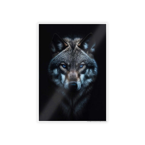 Majestic Wolf Gloss Poster | Stunning Wall Art for Nature Lovers
