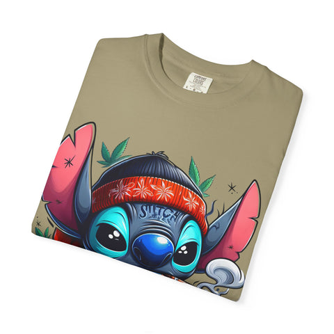 Vibrant Cartoon T-Shirt with Chill Vibe - Unisex Garment-Dyed Tee