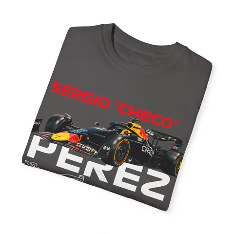 Sergio 'Checo' Perez Unisex Garment-Dyed T-Shirt - Red Bull Racing Fan Tee