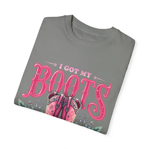 I Got My Boots on the Ground Unisex T-Shirt - Stylish Country Vibe, Perfect for Music Festivals and Casual Outings