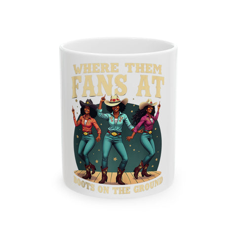 Whimsical Cowboy Ceramic Mug - Perfect for Coffee Lovers & Western Enthusiasts