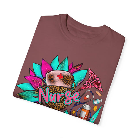Colorful Nurse Appreciation T-Shirt - Garment-Dyed Unisex Tee