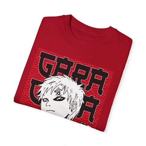 Anime-Inspired Garment-Dyed T-Shirt for Fans