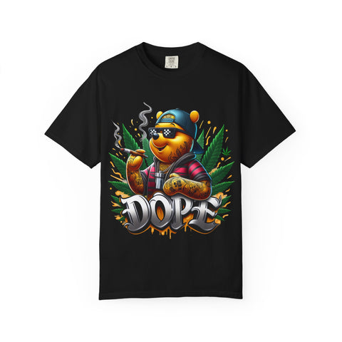 Cool Cannabis Bear Unisex T-Shirt - 'DOPE' Design