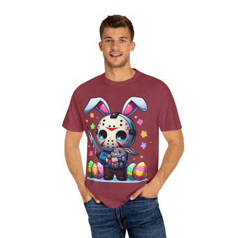 Cute Bunny Horror Unisex T-Shirt - Perfect for Easter Celebrations