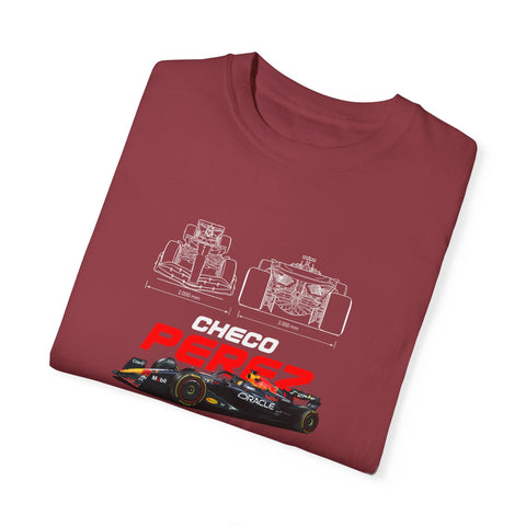 Checo Pérez Unisex Garment-Dyed T-Shirt - Formula 1 Racing Tee