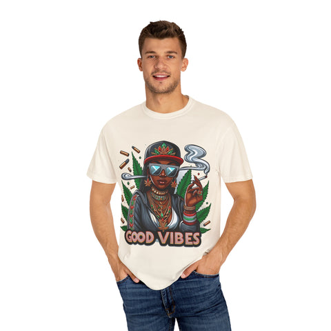 Good Vibes Unisex Garment-Dyed T-Shirt