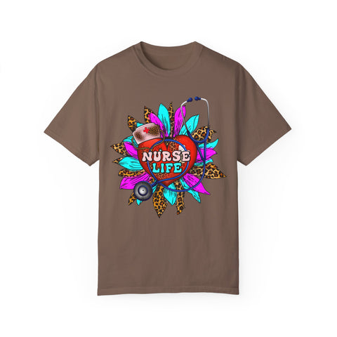 Nurse Life Unisex Garment-Dyed T-Shirt - Fun & Colorful Tee for Healthcare Heroes