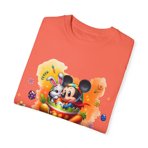 Chilling With My Peeps Unisex Garment-Dyed T-shirt | Fun Easter Graphic Tee