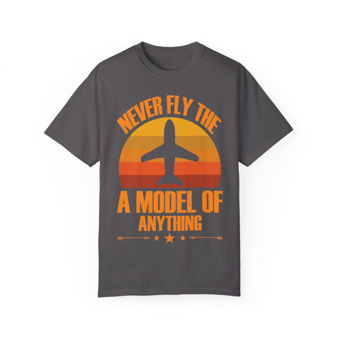 Vintage-Inspired Travel T-Shirt - "Never Fly the A Model of Anything"