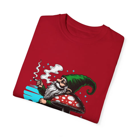 Magic Gnome T-shirt - Where Every Puff Unearths Magic | Unisex Garment-Dyed Tee for Nature Lovers