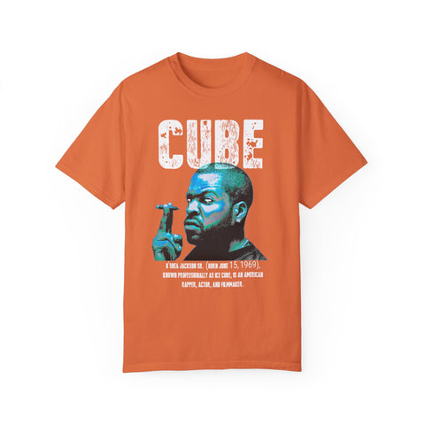 Vintage Cube Unisex Garment-Dyed T-Shirt | Retro Hip Hop Tee