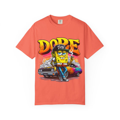 Dope SpongeBob Unisex Garment-Dyed T-Shirt - Fun Streetwear for Casual Vibes