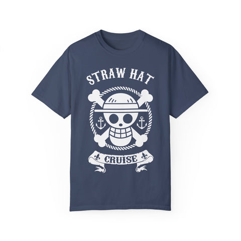 Straw Hat Cruise Graphic T-Shirt - Unisex Garment-Dyed Tee for Fans
