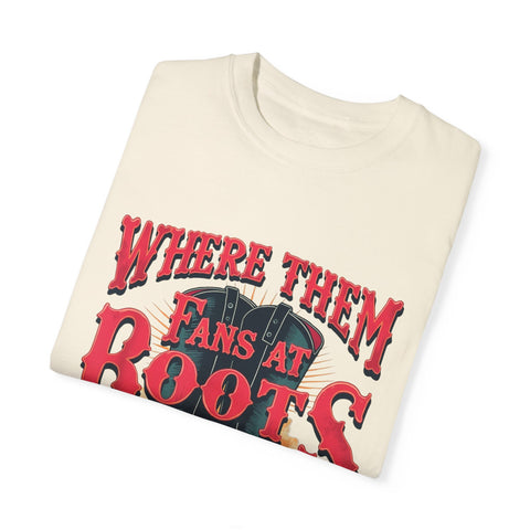 Where Them Fans at Boots Unisex T-Shirt - Perfect for Country Music Lovers