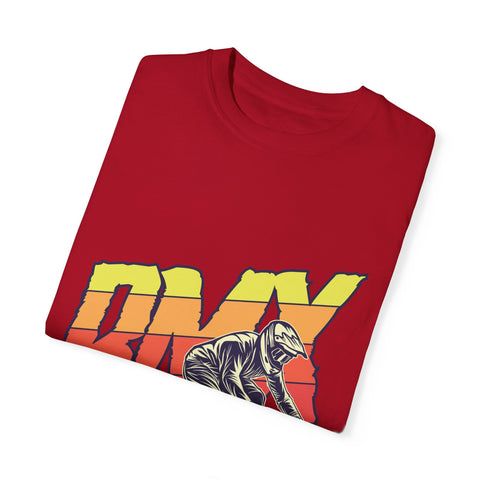 BMX Rider Unisex Garment-Dyed T-Shirt | Retro Cycling Style