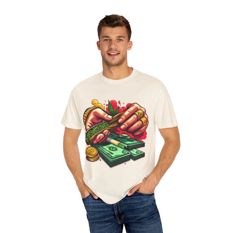 Cool Cannabis Money T-Shirt | Unisex Garment-Dyed Tee