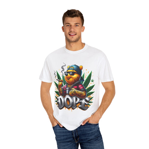 Cool Cannabis Bear Unisex T-Shirt - 'DOPE' Design